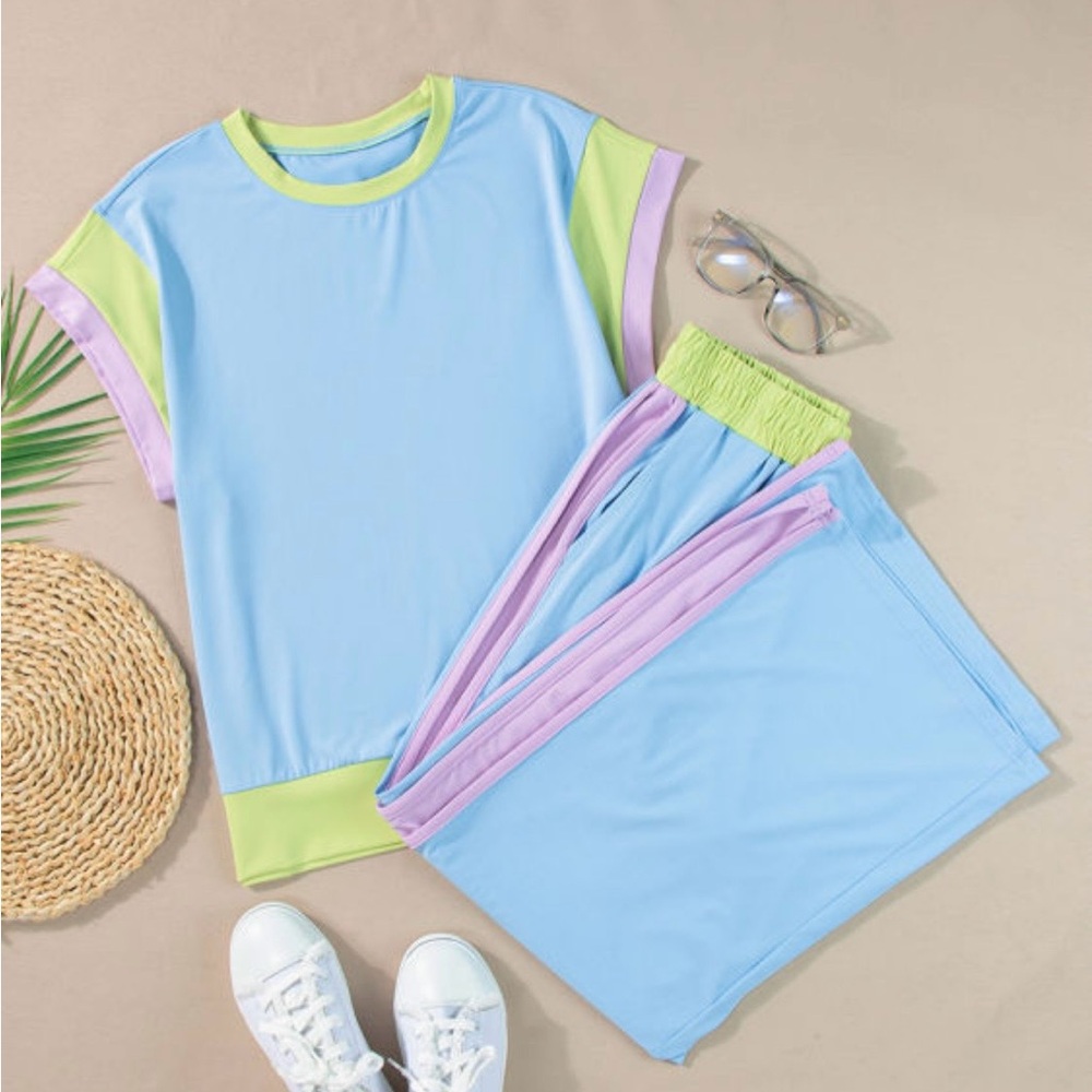 Color BlockTwo-Piece Set